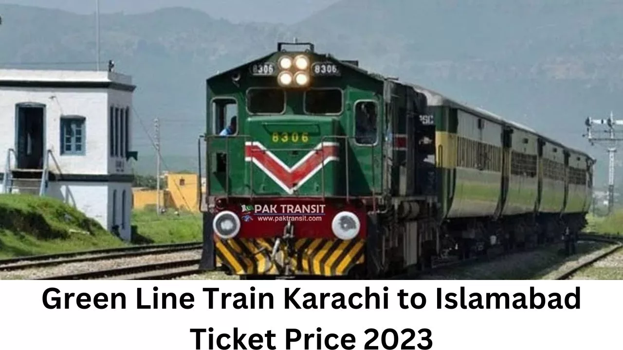 Green Line Train Karachi to Islamabad Ticket Price 2023