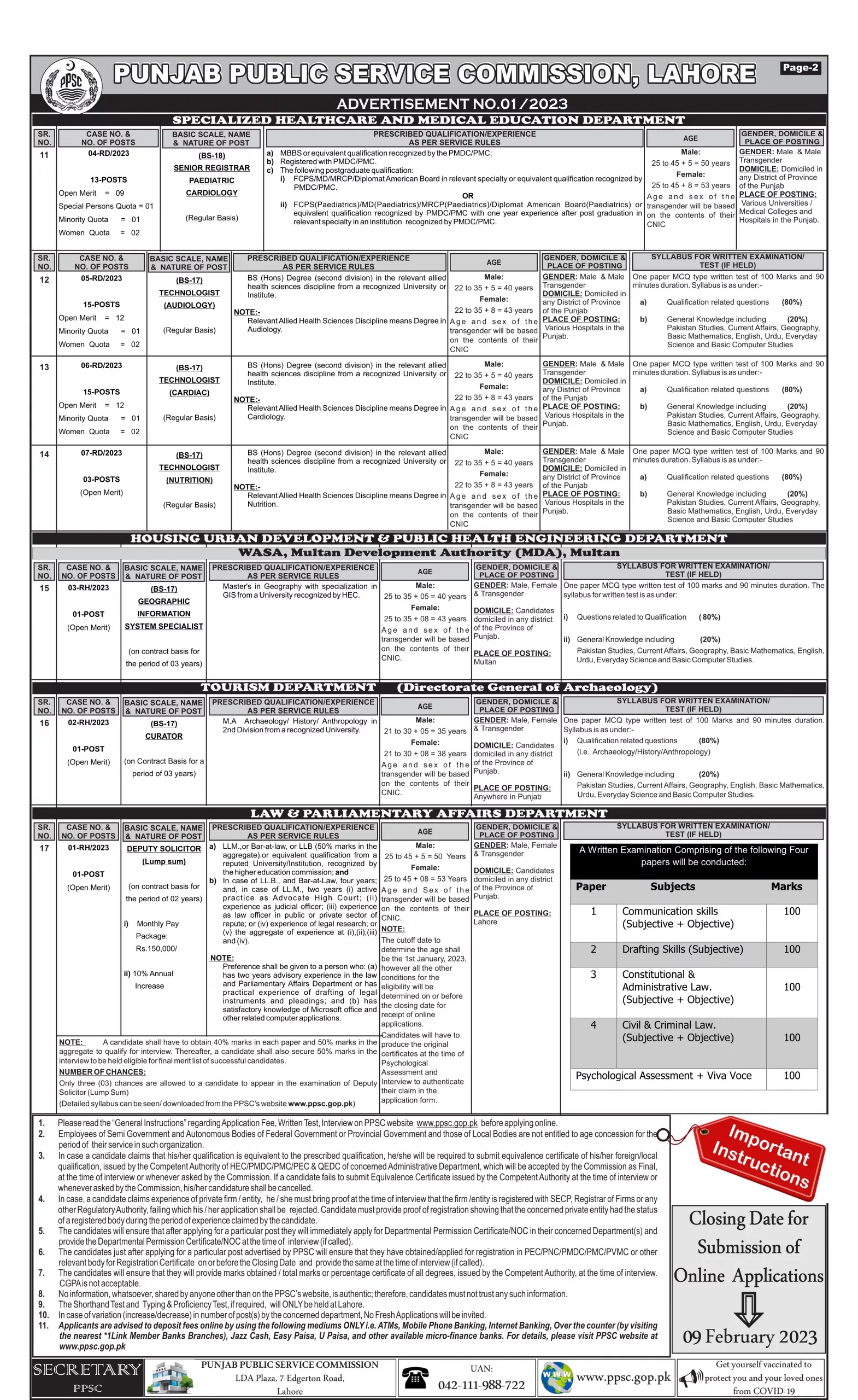 Latest Govt Jobs Punjab Today 2023 At PPSC Punjab Public Service Commission
