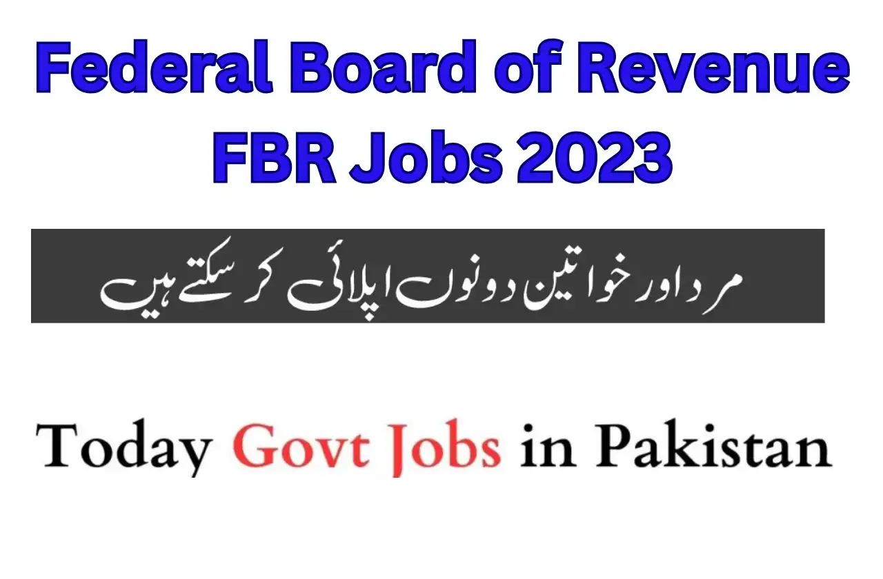 Federal Board of Revenue FBR Jobs 2023